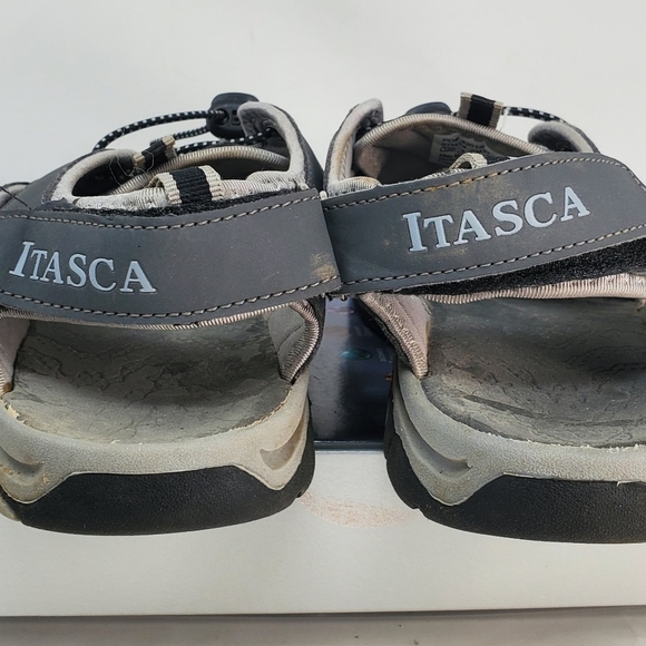 Ithasca rugged Sandles Waterproof CHARCOAL BLack MENS Size 9 EUC - Picture 6 of 10